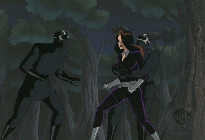 Batman The Animated Series Original Production Cel On Original Background: Talia Al Ghul - Choice Fine Art