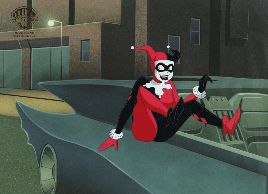 Batman The Animated Series Original Production Cel with Matching Production Drawing: Harley Quinn - Choice Fine Art