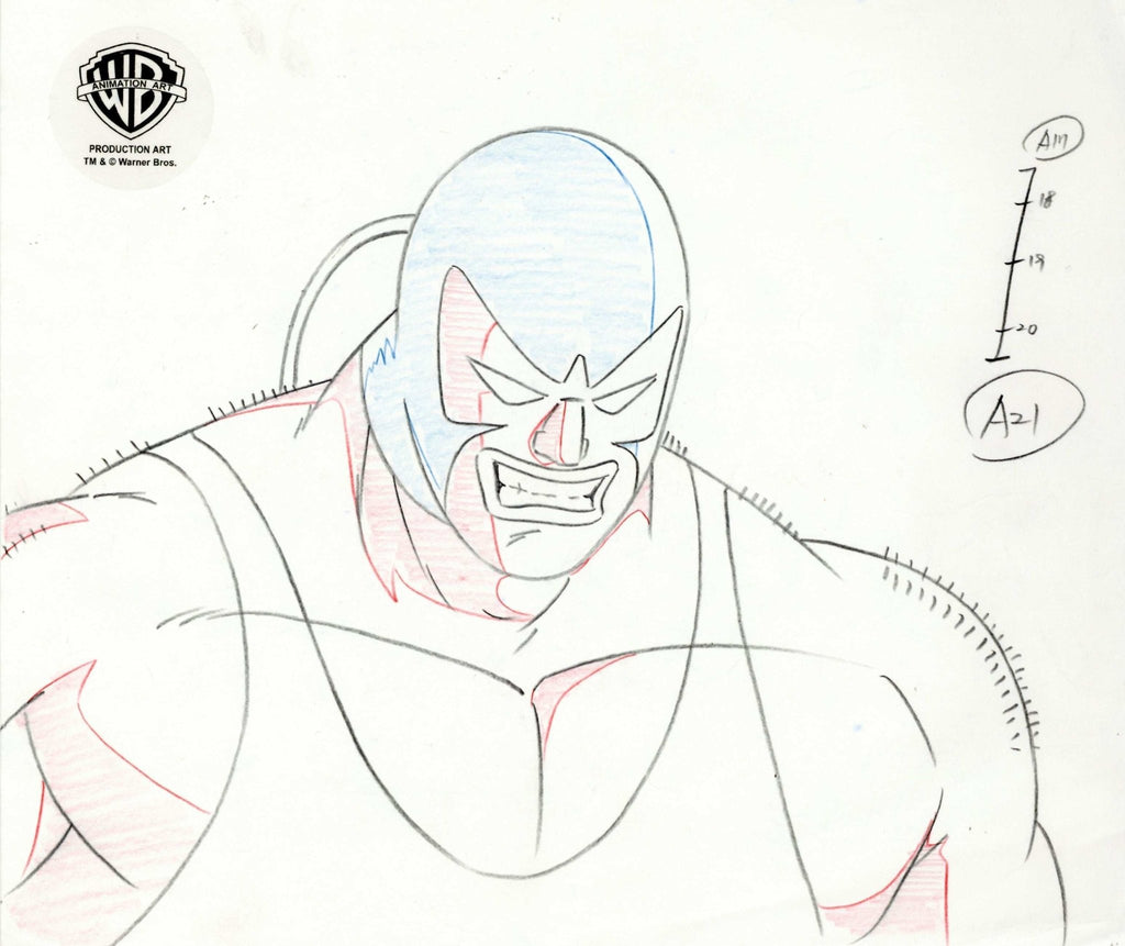 Batman The Animated Series Original Production Drawing: Bane - Choice Fine Art