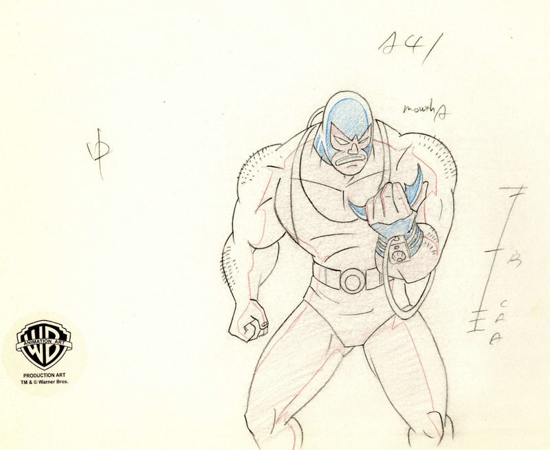 Batman The Animated Series Original Production Drawing: Bane - Choice Fine Art