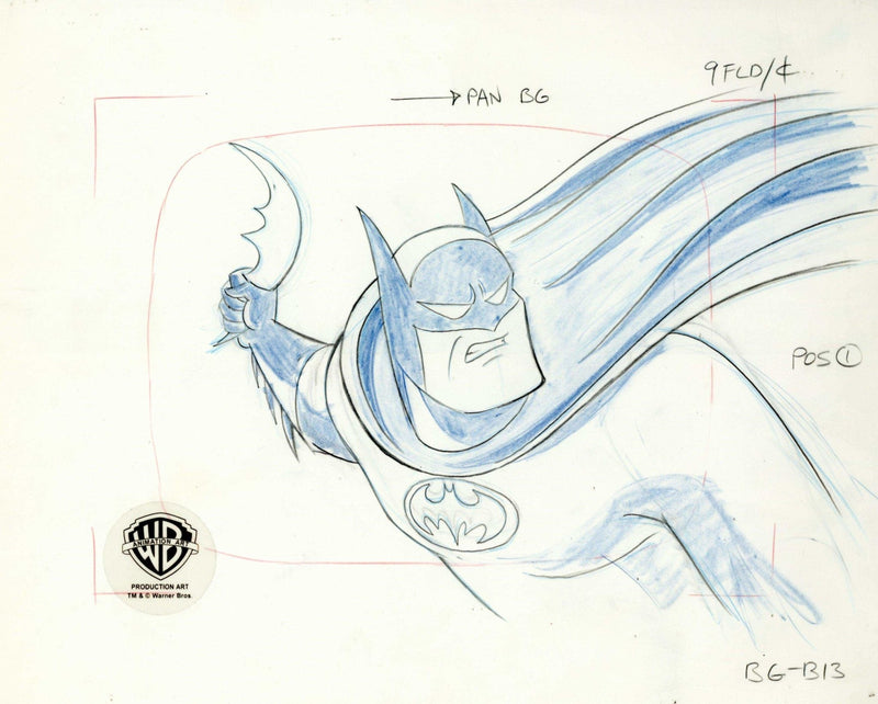 Batman The Animated Series Original Production Drawing: Batman - Choice Fine Art