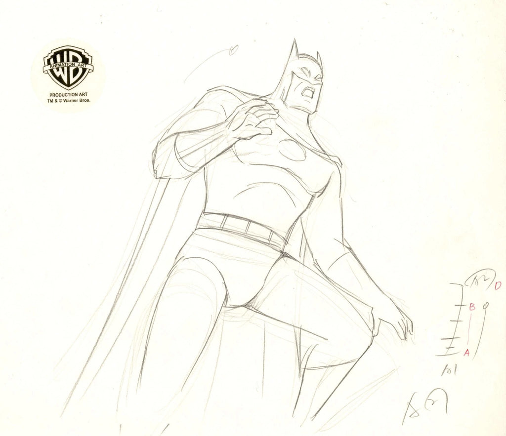 Batman The Animated Series Original Production Drawing: Batman - Choice Fine Art