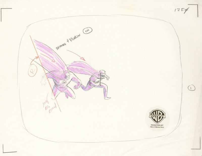 Batman The Animated Series Original Production Drawing: Batman and Robin - Choice Fine Art