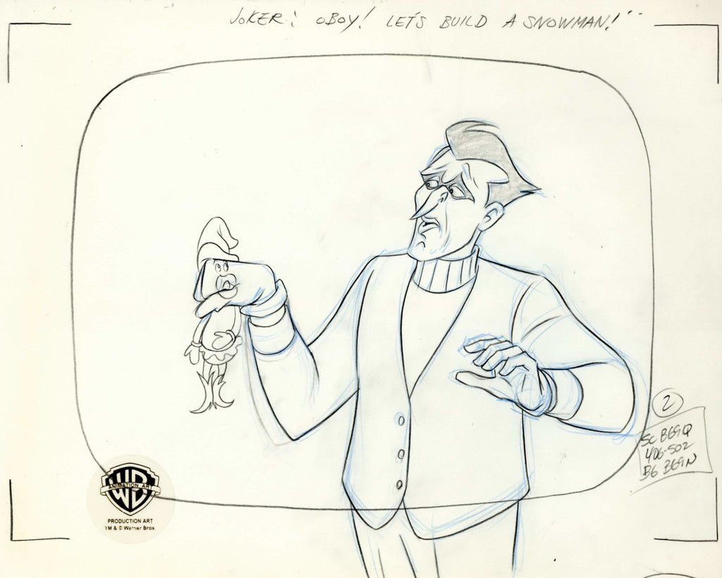 Batman The Animated Series Original Production Drawing: Joker - Choice Fine Art