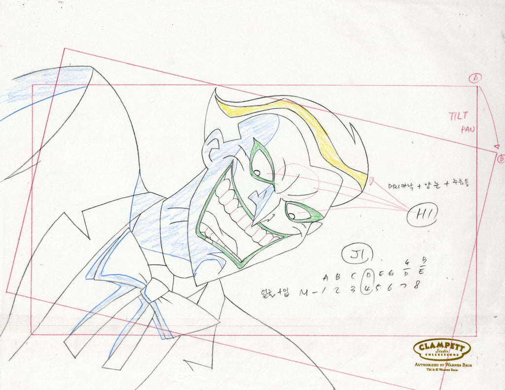 Batman The Animated Series Original Production Drawing: Joker - Choice Fine Art