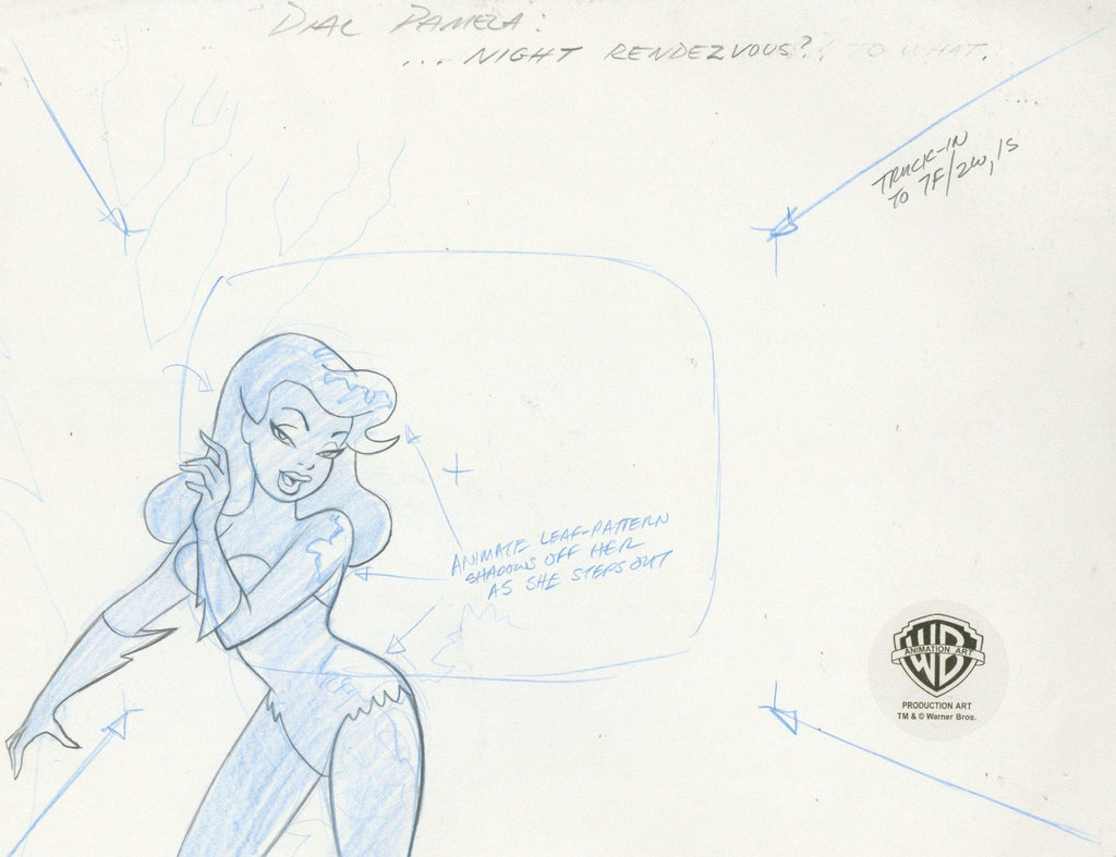 Batman The Animated Series Original Production Drawing: Poison Ivy - Choice Fine Art