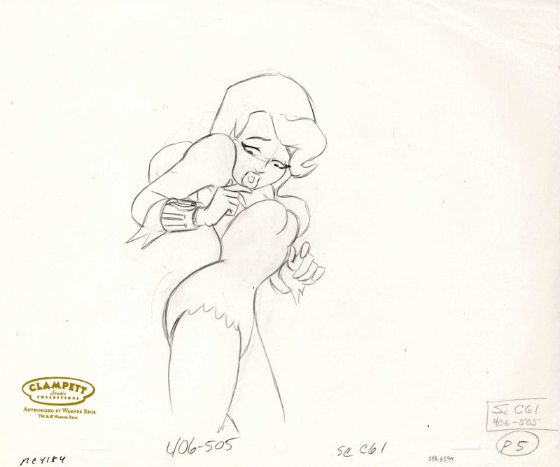 Batman The Animated Series Original Production Drawing: Poison Ivy - Choice Fine Art