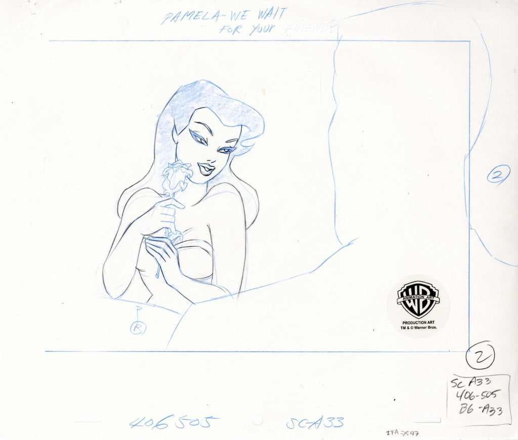 Batman The Animated Series Original Production Drawing: Poison Ivy - Choice Fine Art