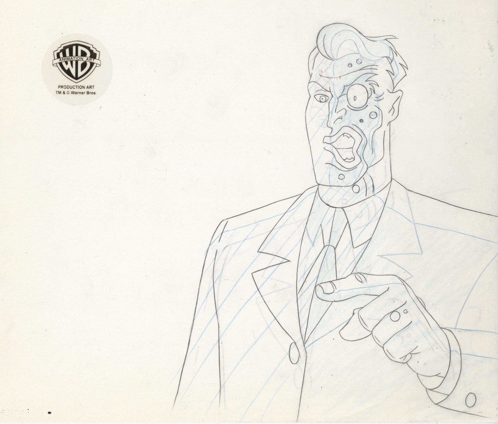 Batman The Animated Series Original Production Drawing: Two-Face - Choice Fine Art