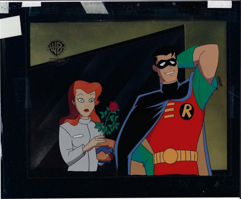 Batman The Animated Series Production Cel: Robin And Dr. Pamela Lillian Isley - Choice Fine Art