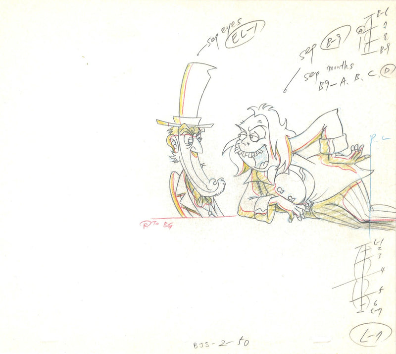 Beetlejuice The Animated Series Original Production Drawing: Beetlejuice - Choice Fine Art