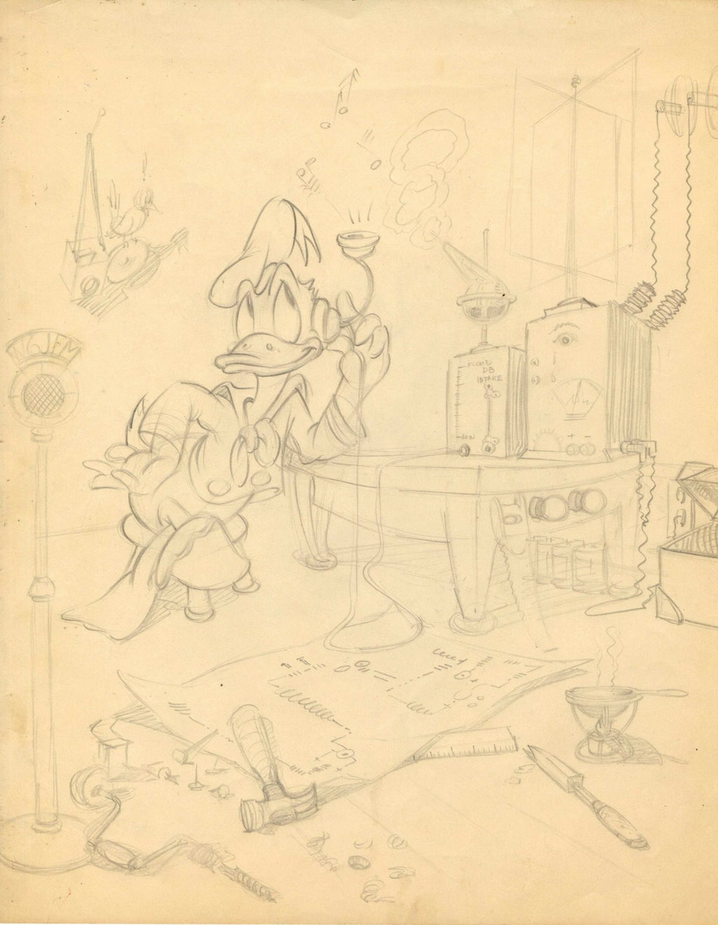 Donald Duck Publicity Drawing - Choice Fine Art
