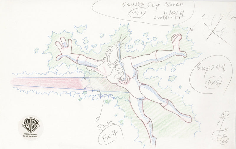 Duck Dodgers Original Production Drawing: Green Loontern - Choice Fine Art