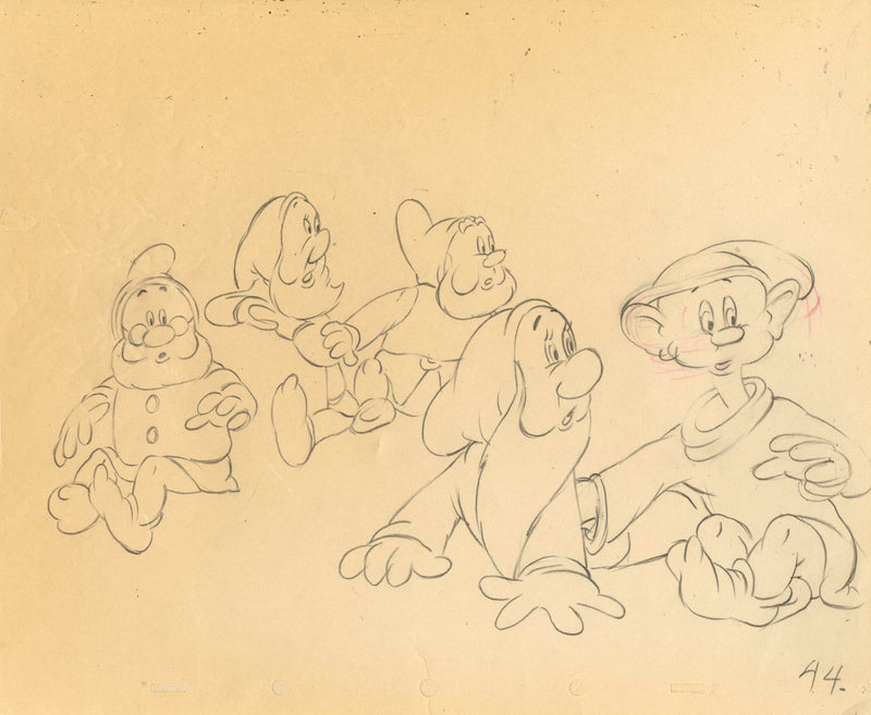 Dwarfs Original Production Drawing - Choice Fine Art
