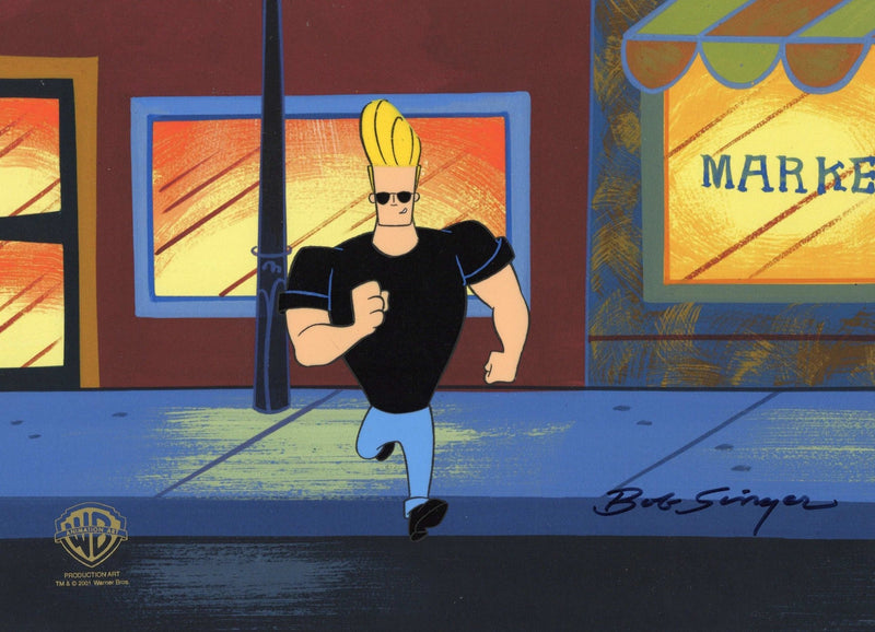 Johnny Bravo Original Production Cel signed by Bob Singer: Johnny Bravo - Choice Fine Art