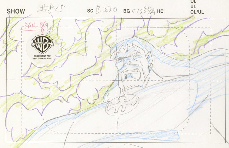 Justice League Original Production Drawing: Aquaman - Choice Fine Art