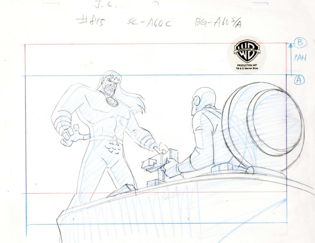Justice League Original Production Drawing: Aquaman - Choice Fine Art
