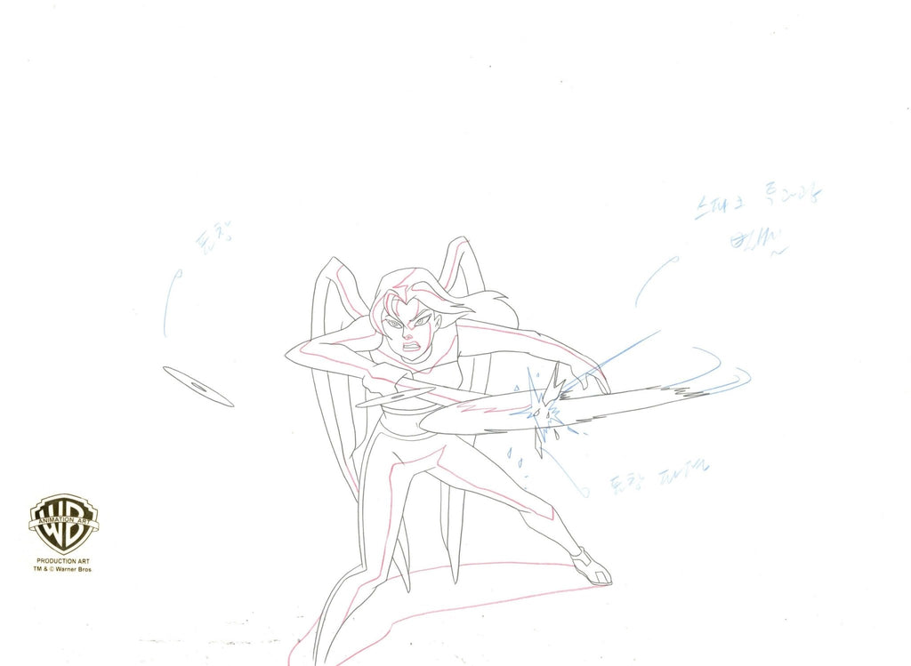 Justice League Original Production Drawing: Hawkgirl - Choice Fine Art