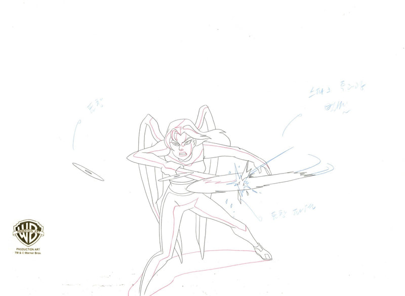 Justice League Original Production Drawing: Hawkgirl - Choice Fine Art