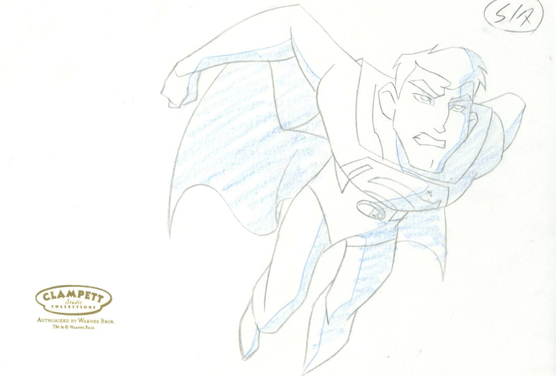 Legion of Superheroes Original Production Drawing: Superman - Choice Fine Art