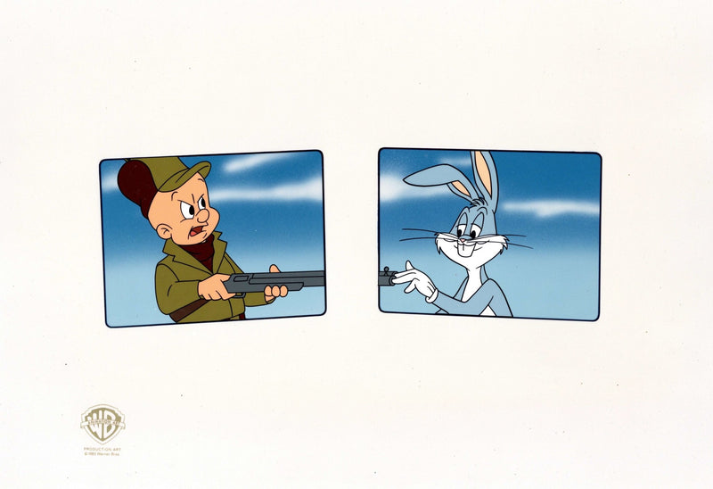 Looney Tunes Original Production Cel: Bugs Bunny and Elmer Fudd - Choice Fine Art