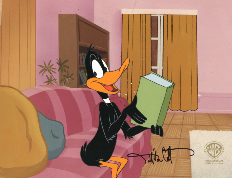 Looney Tunes Original Production Cel Signed By Darrell Van Citters: Daffy Duck - Choice Fine Art