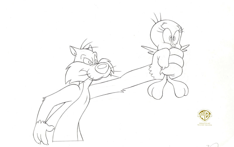 Looney Tunes Original Production Drawing: Sylvester and Tweety - Choice Fine Art