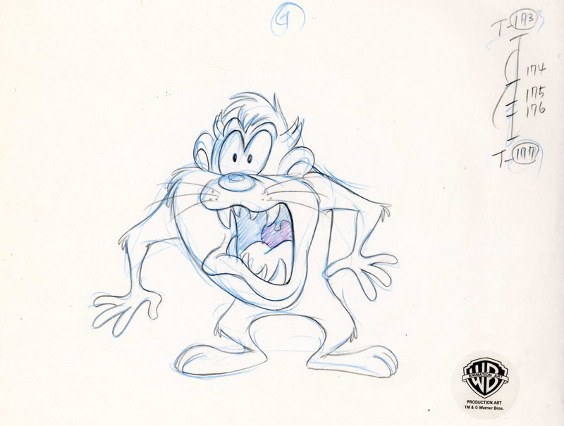 Looney Tunes Original Production Drawing: Taz - Choice Fine Art