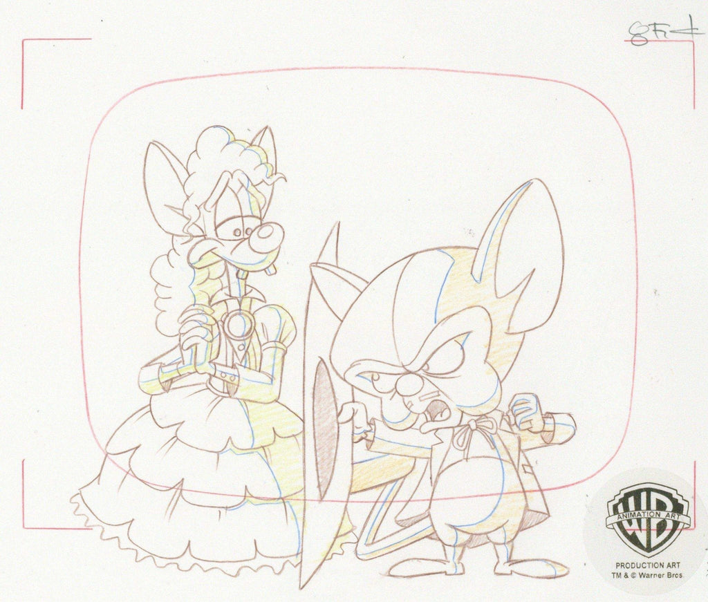 Pinky And The Brain Original Production Drawing: Pinky And Brain - Choice Fine Art