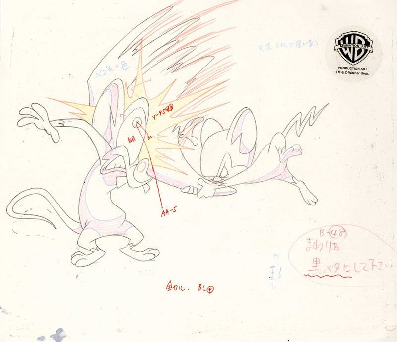 Pinky And The Brain Original Production Drawing: Pinky and Brain - Choice Fine Art