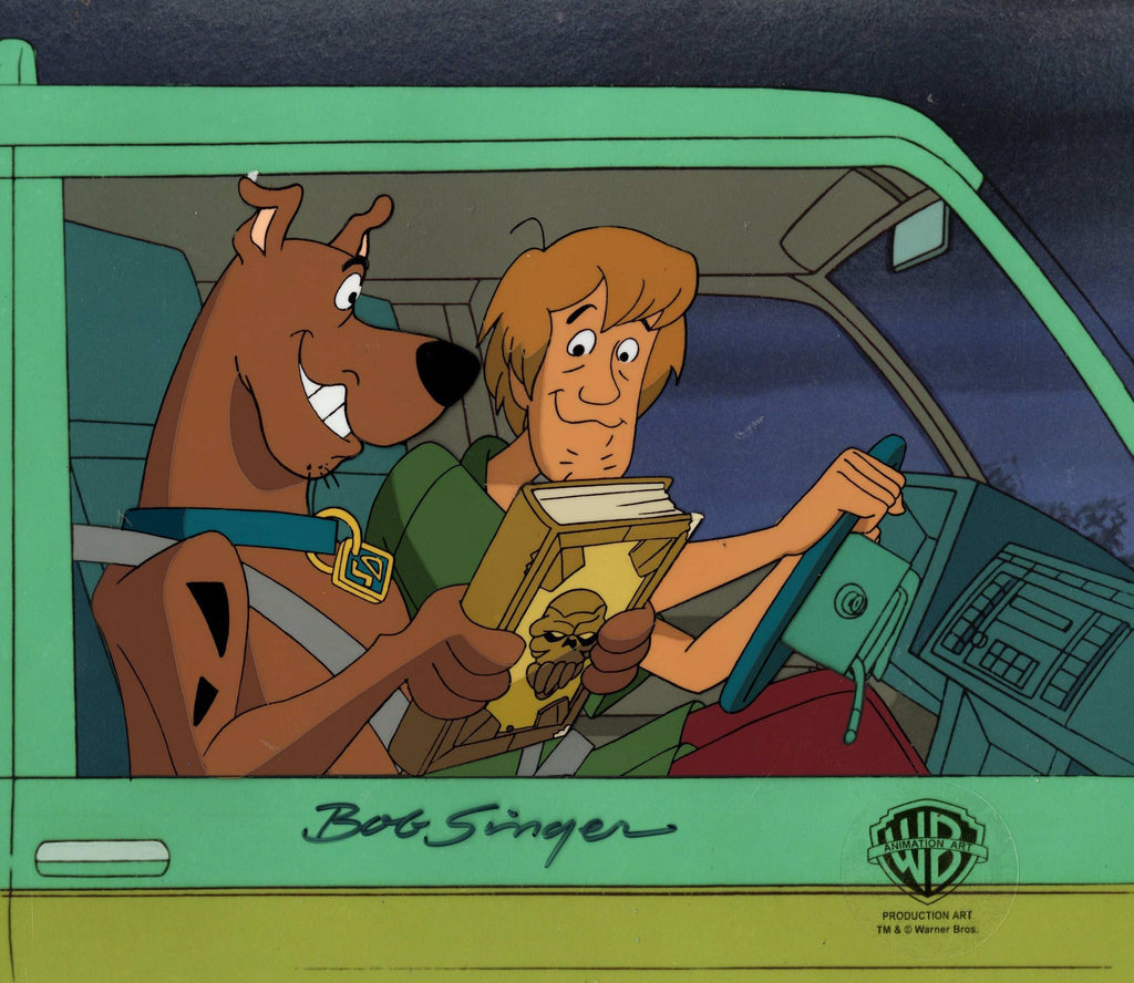 Scooby-Doo and the Witch's Ghost Original Production Cel With Matching Drawing: Scooby and Shaggy - Choice Fine Art