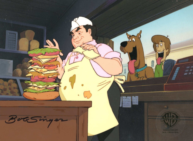 Scooby-Doo and the Witch's Ghost Original Production Cel on Original Production Background: Scooby and Shaggy - Choice Fine Art