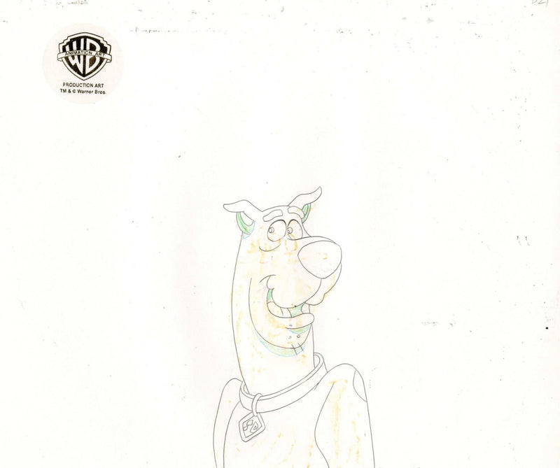 Scooby-Doo on Zombie Island Original Production Cel With Matching Drawing: Scooby and Shaggy - Choice Fine Art