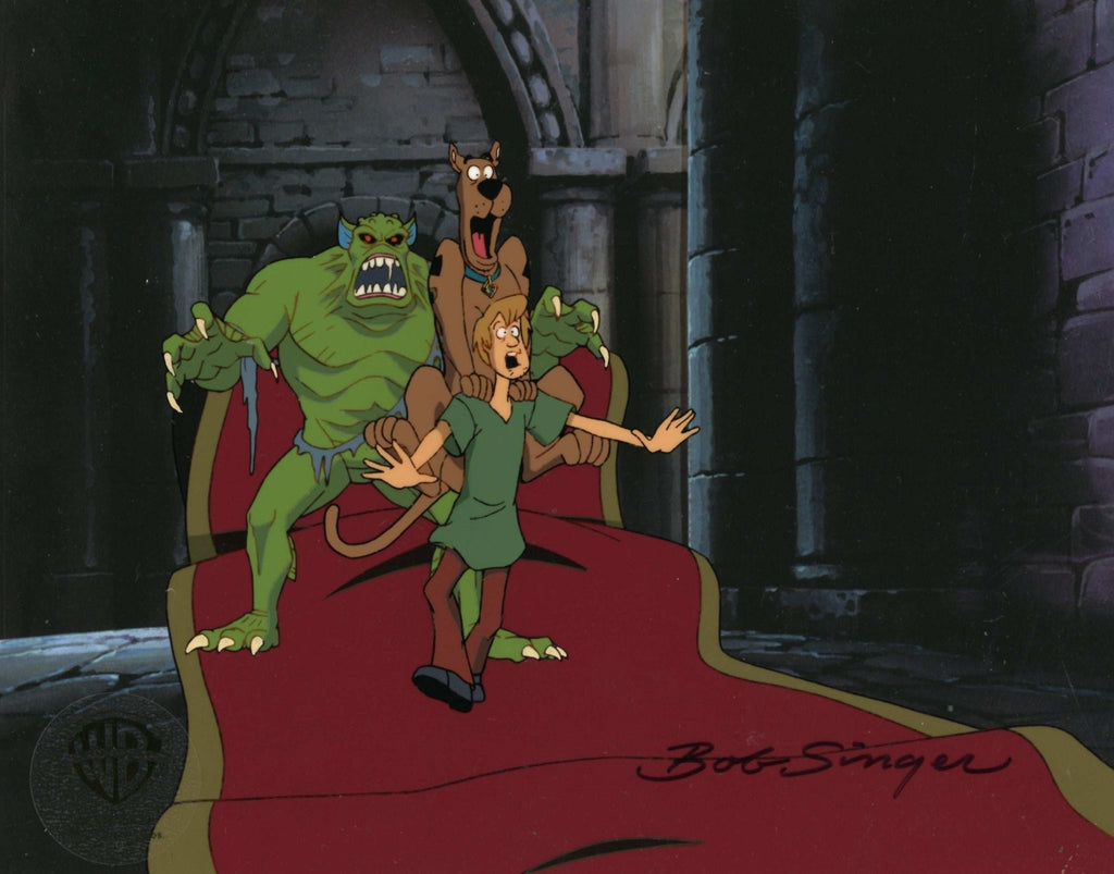 Scooby-Doo on Zombie Island Original Production Cel With Matching Drawing: Scooby and Shaggy - Choice Fine Art