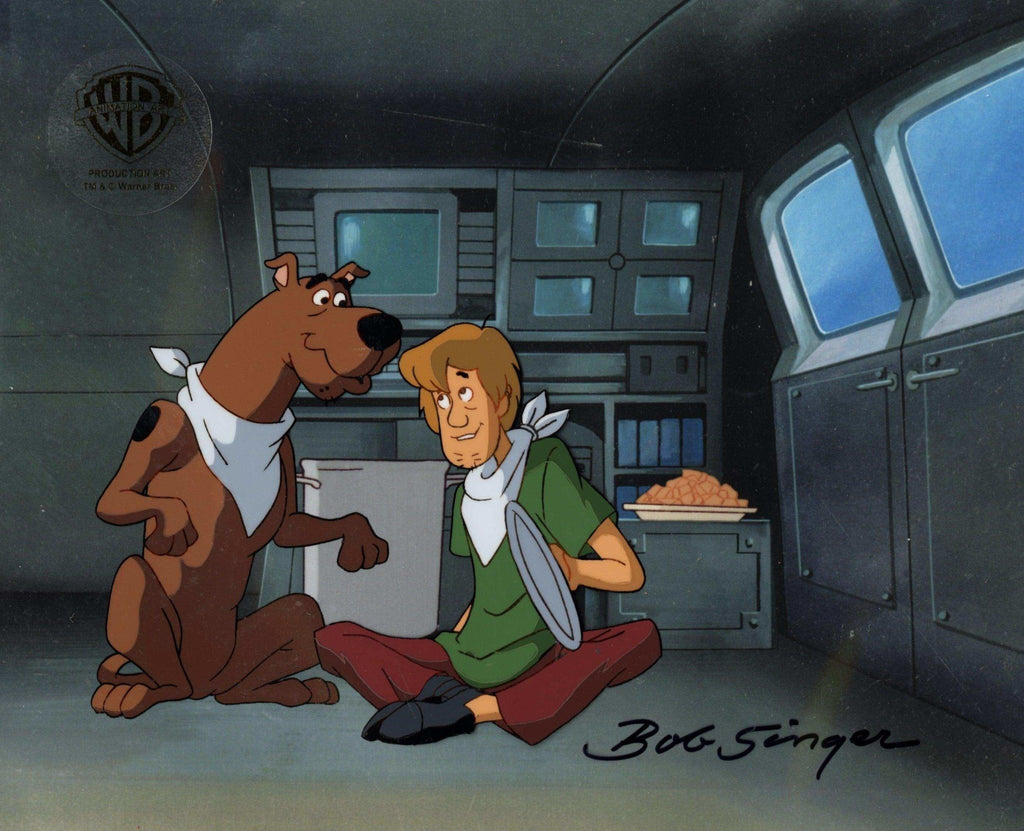 Scooby-Doo on Zombie Island Original Production Cel With Matching Drawing: Scooby and Shaggy - Choice Fine Art