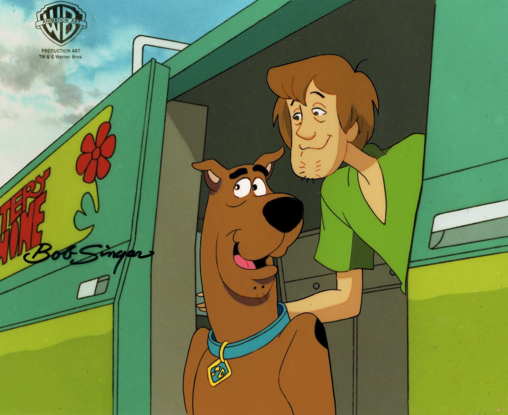 Scooby-Doo on Zombie Island Original Production Cel With Matching Drawing: Scooby and Shaggy - Choice Fine Art
