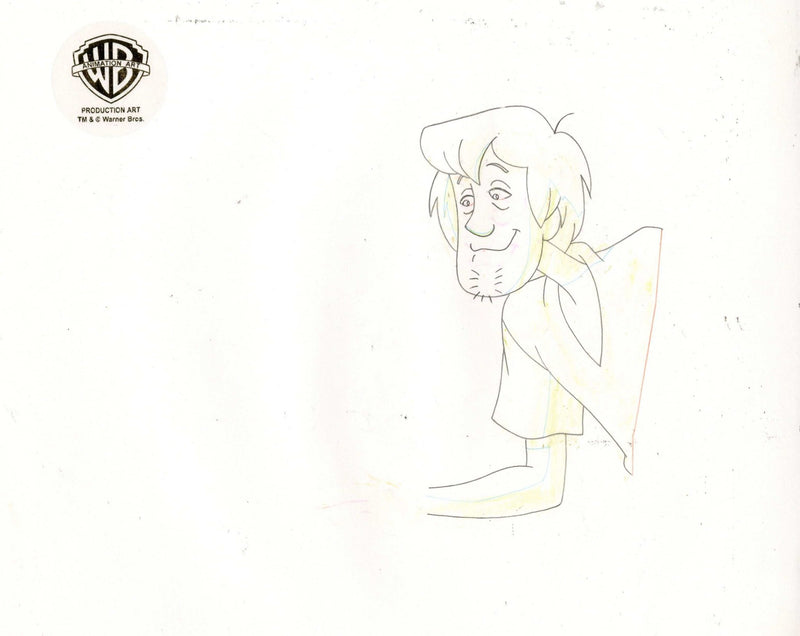 Scooby-Doo on Zombie Island Original Production Cel With Matching Drawing: Scooby and Shaggy - Choice Fine Art