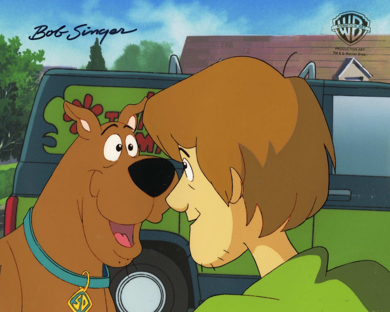Scooby-Doo on Zombie Island Original Production Cel With Matching Drawings: Scooby and Shaggy - Choice Fine Art