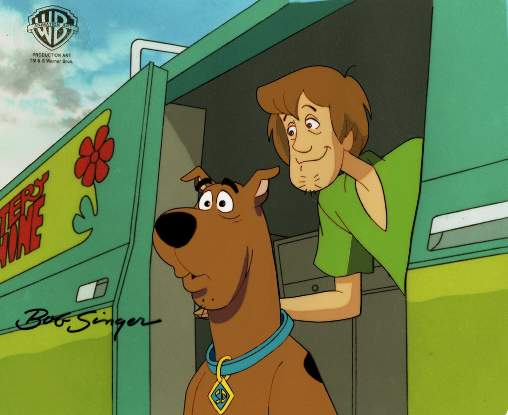 Scooby-Doo on Zombie Island Original Production Cel With Matching Drawings: Scooby and Shaggy - Choice Fine Art