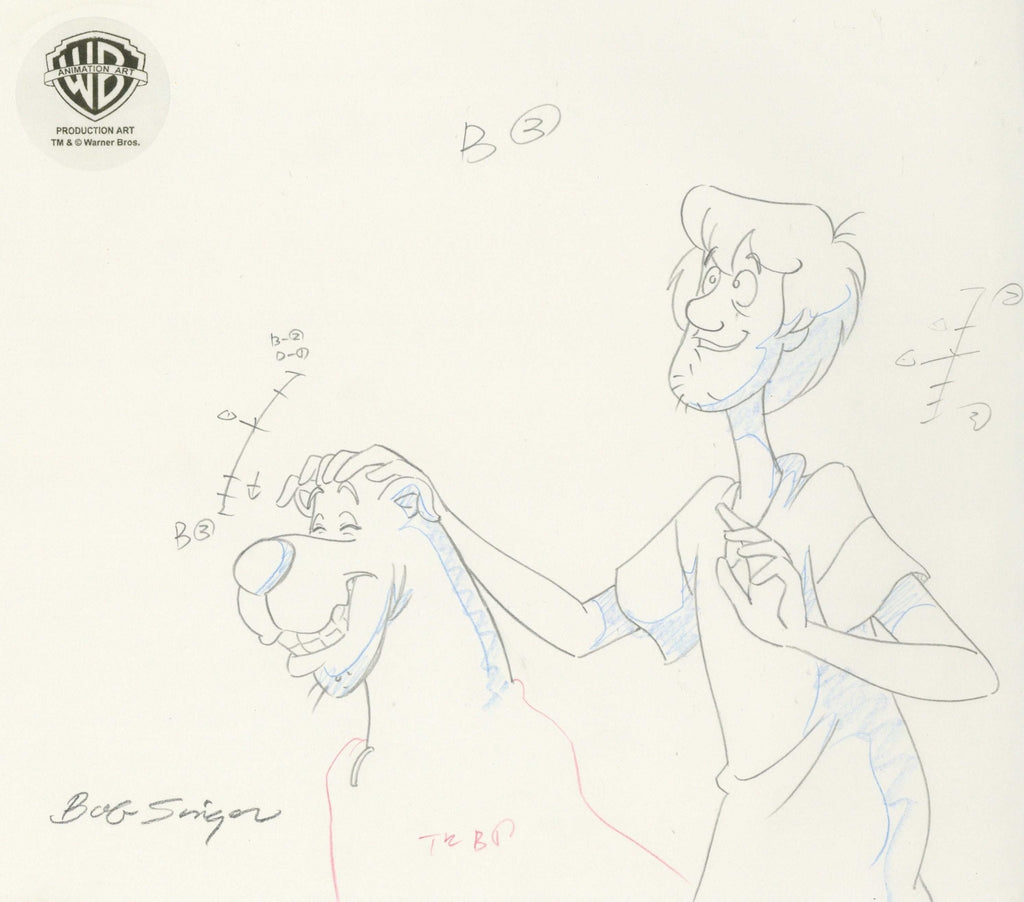 Scooby-Doo Original Production Drawing: Scooby and Shaggy - Choice Fine Art