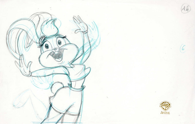 Space Jam Original Production Drawing: Lola Bunny - Choice Fine Art