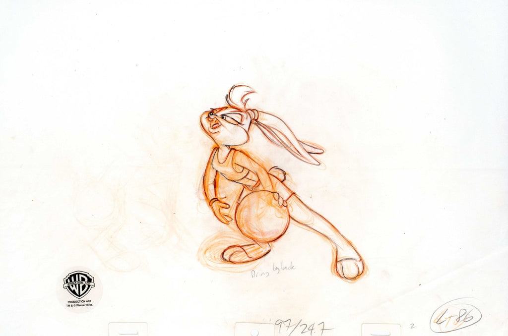 Space Jam Original Production Drawing: Lola Bunny - Choice Fine Art
