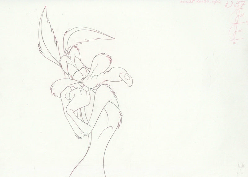 Space Jam Original Production Drawing: Wile E. Coyote - Choice Fine Art