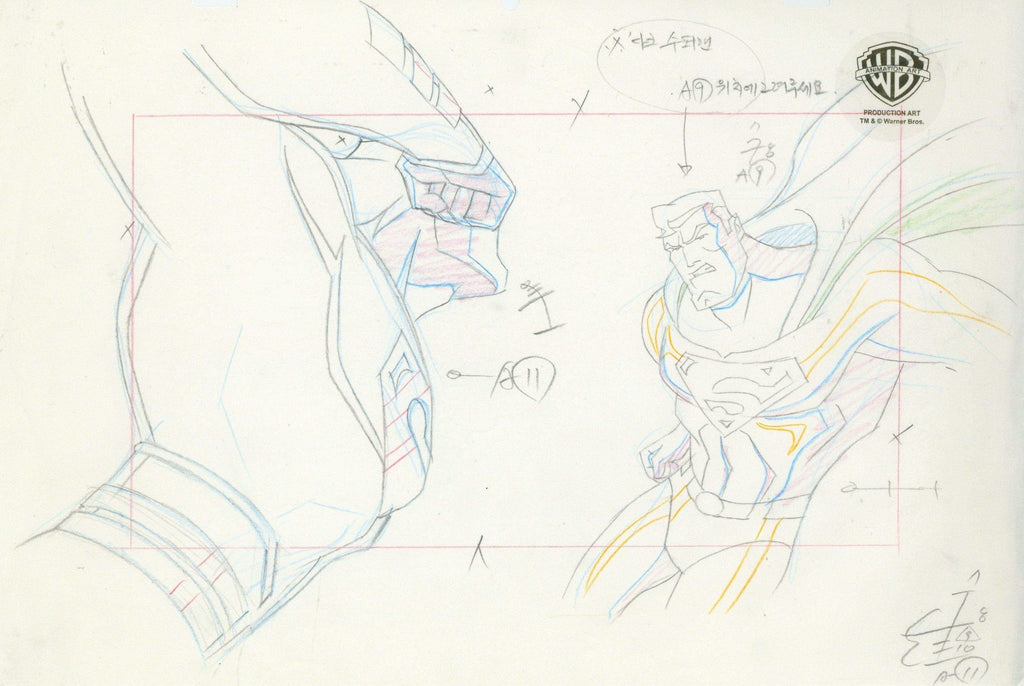Superman Doomsday Original Production Drawing: Superman - Choice Fine Art