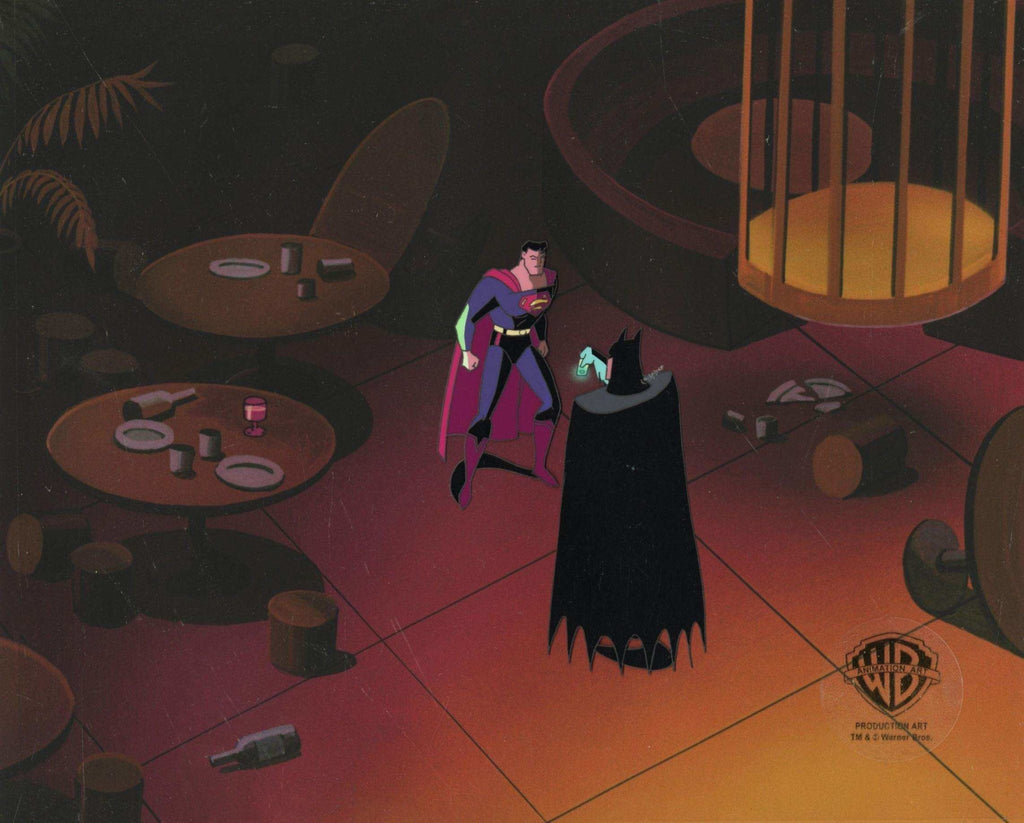 Superman the Animated Series Original Production Cel: Batman and Superman - Choice Fine Art