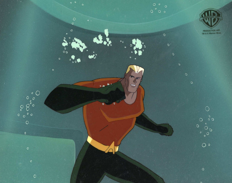 Superman the Animated Series Original Production Cel on Original Background: Aquaman - Choice Fine Art