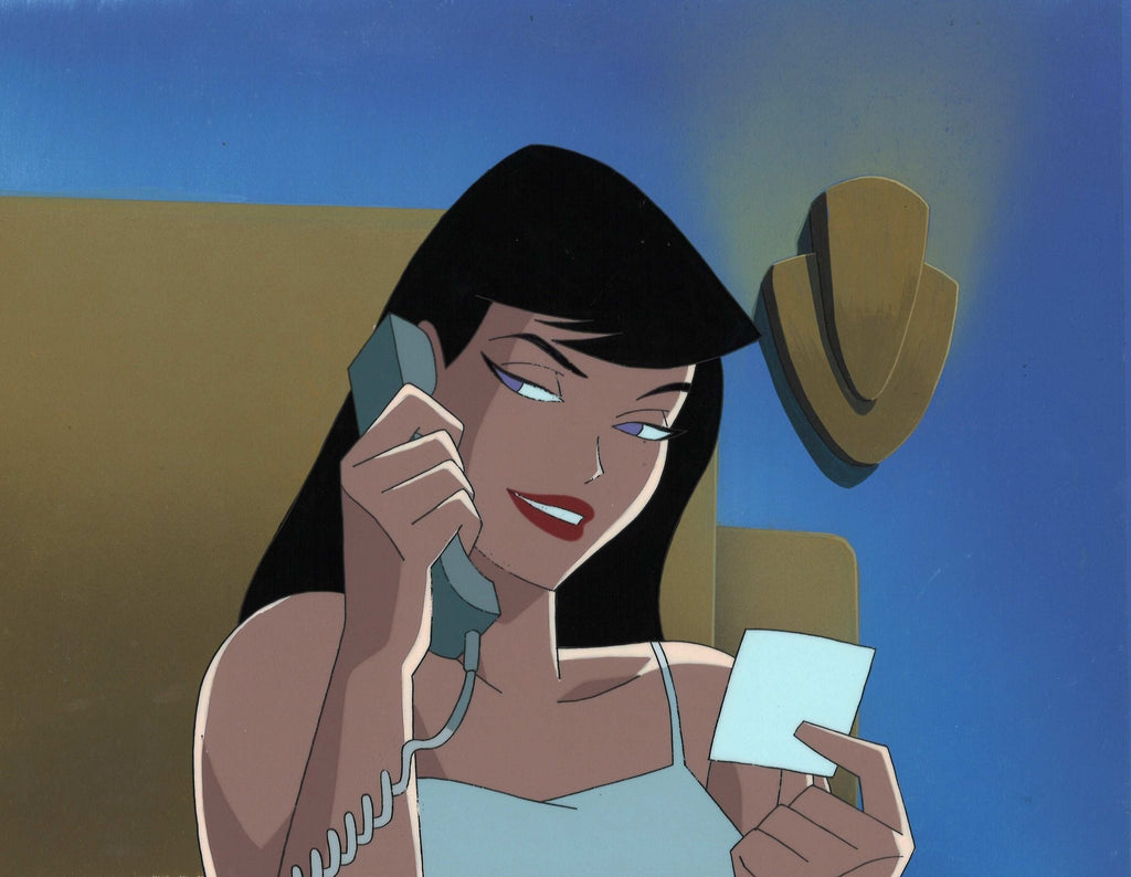 Superman the Animated Series Original Production Cel on Original Background: Lois Lane - Choice Fine Art