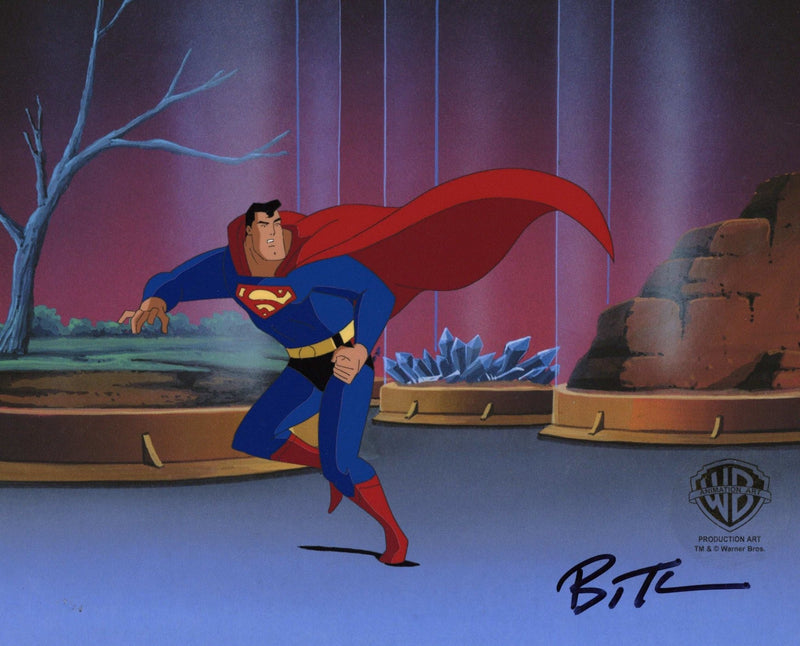 Superman The Animated Series Original Production Cel signed by Bruce Timm: Superman - Choice Fine Art