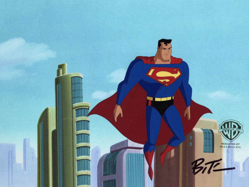 Superman The Animated Series Original Production Cel signed by Bruce Timm: Superman - Choice Fine Art