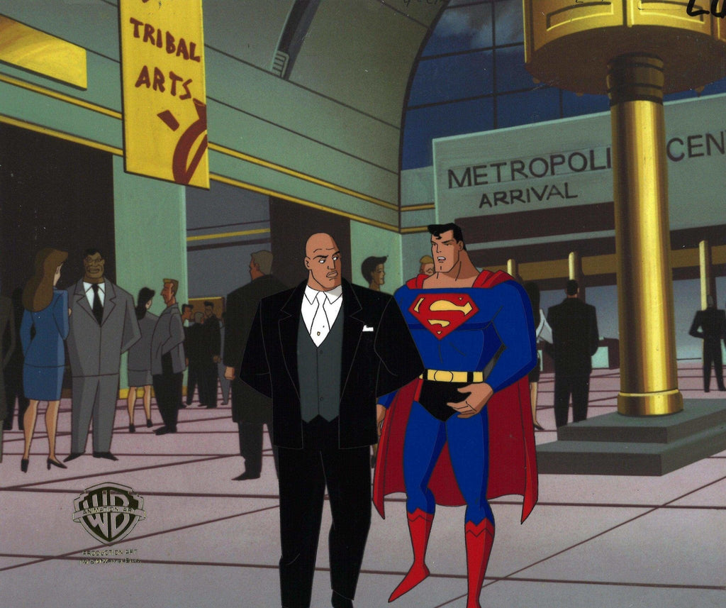 Superman the Animated Series Original Production Cel: Superman and Lex Luthor - Choice Fine Art
